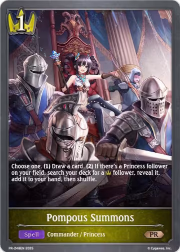 Pompous Summons (PR-248EN), Shadowverse: Evolve Promo Cards — Shadowverse card price