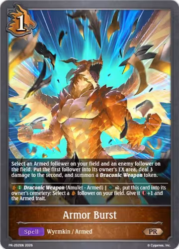 Armor Burst (PR-252EN), Shadowverse: Evolve Promo Cards — Shadowverse card price