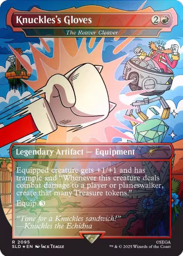 Knuckles's Gloves - The Reaver Cleaver (Rainbow Foil) (2095), Secret Lair Drop Series — Magic card price