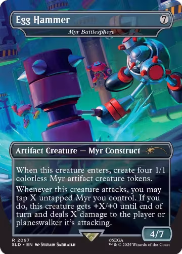 Egg Hammer - Myr Battlesphere (2097), Secret Lair Drop Series — Magic card price