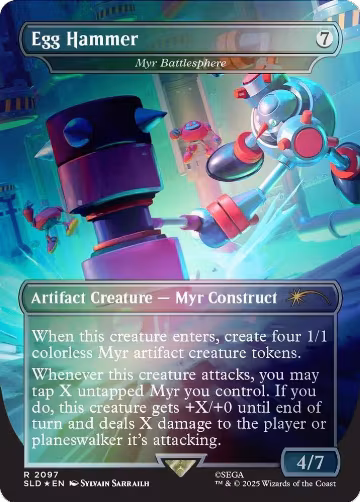 Egg Hammer - Myr Battlesphere (Rainbow Foil) (2097), Secret Lair Drop Series — Magic card price