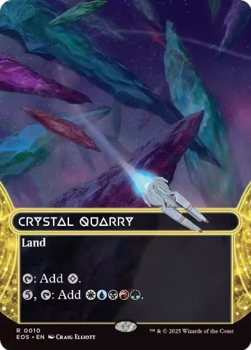 Crystal Quarry (0010) (Borderless) (10), Edge of Eternities: Stellar Sights — Magic card price