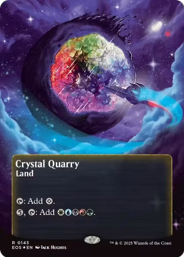 Crystal Quarry (0145) (Borderless) (Galaxy Foil) (145), Edge of Eternities: Stellar Sights — Magic card price