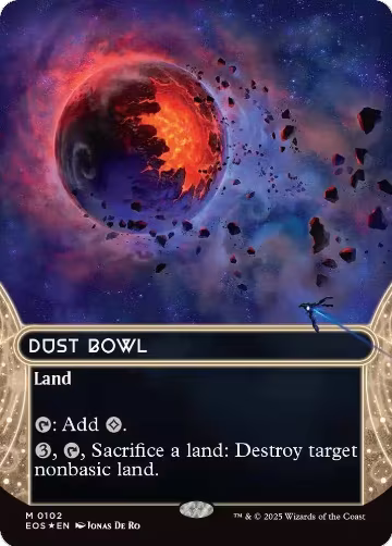 Dust Bowl (0102) (Borderless) (Galaxy Foil) (102), Edge of Eternities: Stellar Sights — Magic card price