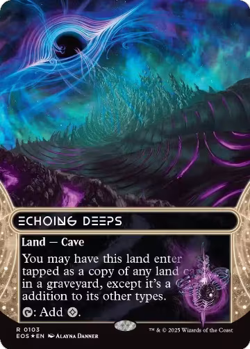 Echoing Deeps (0103) (Borderless) (Galaxy Foil) (103), Edge of Eternities: Stellar Sights — Magic card price