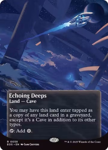 Echoing Deeps (0058) (Borderless) (58), Edge of Eternities: Stellar Sights — Magic card price