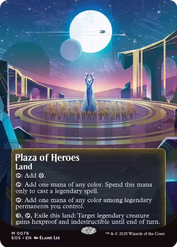 Plaza of Heroes (0078) (Borderless) (78), Edge of Eternities: Stellar Sights — Magic card price