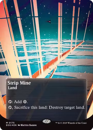 Strip Mine (0175) (Borderless) (Galaxy Foil) (175), Edge of Eternities: Stellar Sights — Magic card price