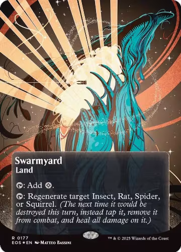 Swarmyard (0177) (Borderless) (Galaxy Foil) (177), Edge of Eternities: Stellar Sights — Magic card price