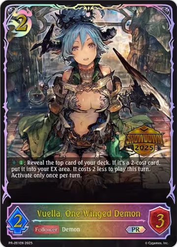 Vuella, One-Winged Demon (PR-261EN), Shadowverse: Evolve Promo Cards — Shadowverse card price