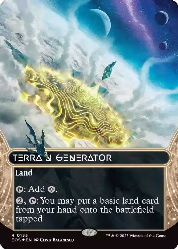 Terrain Generator (0133) (Borderless) (Galaxy Foil) (133), Edge of Eternities: Stellar Sights — Magic card price