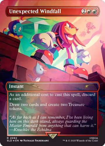 Unexpected Windfall (2092) (Rainbow Foil) (2092), Secret Lair Drop Series — Magic card price