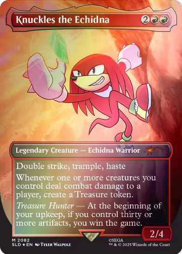 Knuckles the Echidna (Rainbow Foil) (2082), Secret Lair Drop Series — Magic card price