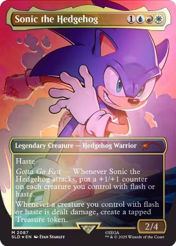 Sonic the Hedgehog (Rainbow Foil) (2087), Secret Lair Drop Series — Magic card price