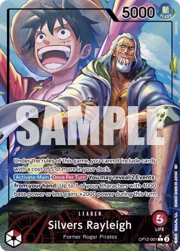 Silvers Rayleigh (Alternate Art) (OP12-001), Legacy of the Master — One Piece card price