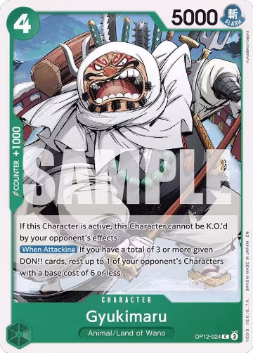 Gyukimaru (OP12-024), Legacy of the Master — One Piece card price