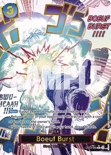Boeuf Burst (Alternate Art) (OP12-060), Legacy of the Master — One Piece card price
