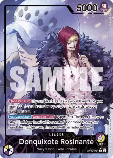 Donquixote Rosinante (061) (Alternate Art) (OP12-061), Legacy of the Master — One Piece card price