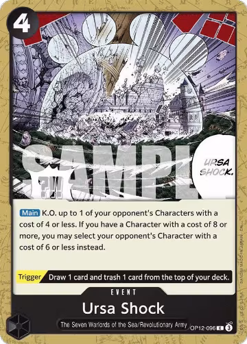 Ursa Shock (OP12-096), Legacy of the Master — One Piece card price
