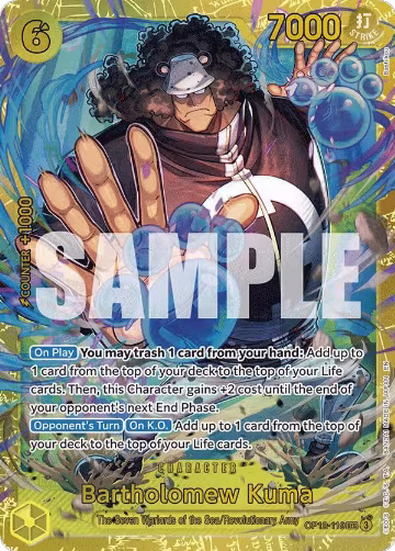 Bartholomew Kuma (OP12-119), Legacy of the Master — One Piece card price