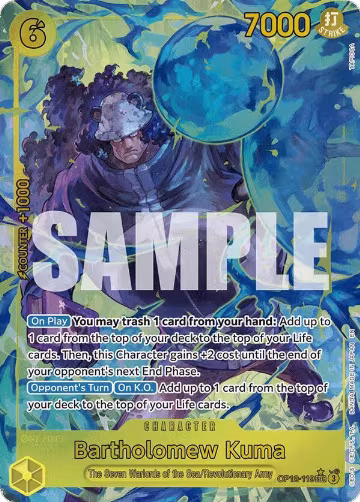 Bartholomew Kuma (Alternate Art) (OP12-119), Legacy of the Master — One Piece card price