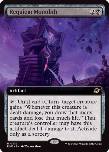 Requiem Monolith (Extended Art) (333), Edge of Eternities — Magic card price