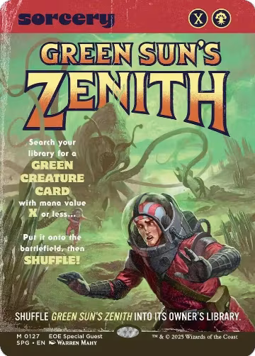 Green Sun's Zenith (Showcase) (127), Special Guests — Magic card price