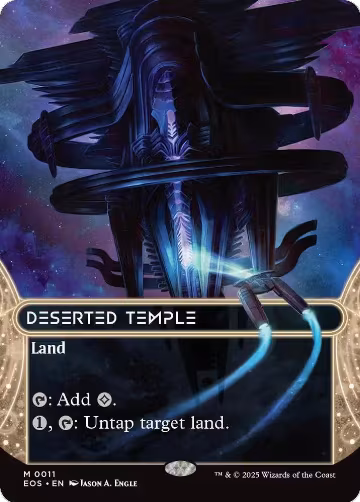 Deserted Temple (0011) (Borderless) (11), Edge of Eternities: Stellar Sights — Magic card price