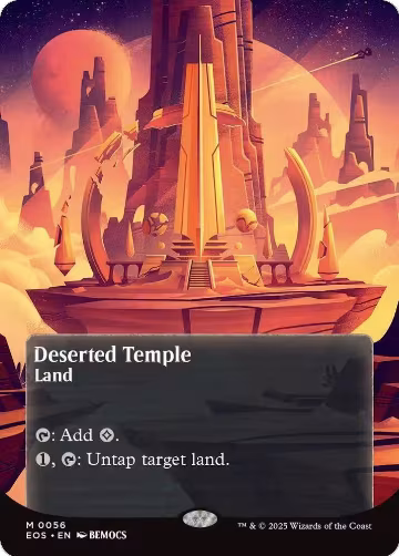 Deserted Temple (0056) (Borderless) (56), Edge of Eternities: Stellar Sights — Magic card price