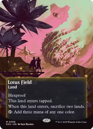 Lotus Field (0068) (Borderless) (68), Edge of Eternities: Stellar Sights — Magic card price