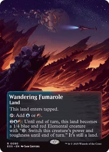 Wandering Fumarole (0090) (Borderless) (90), Edge of Eternities: Stellar Sights — Magic card price