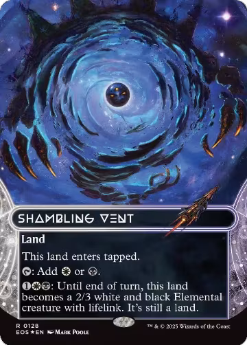 Shambling Vent (0128) (Borderless) (Galaxy Foil) (128), Edge of Eternities: Stellar Sights — Magic card price