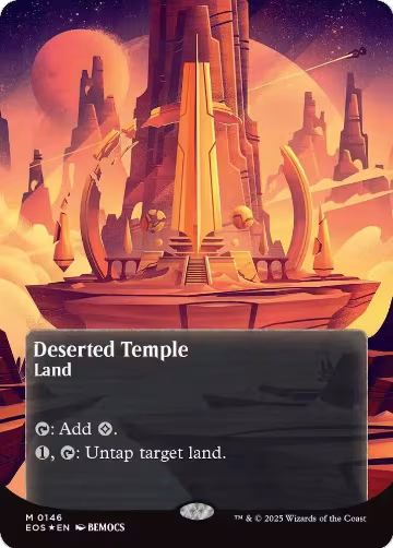Deserted Temple (0146) (Borderless) (Galaxy Foil) (146), Edge of Eternities: Stellar Sights — Magic card price