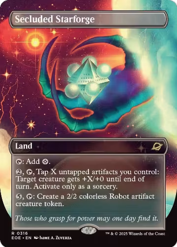 Secluded Starforge (Borderless) (316), Edge of Eternities — Magic card price