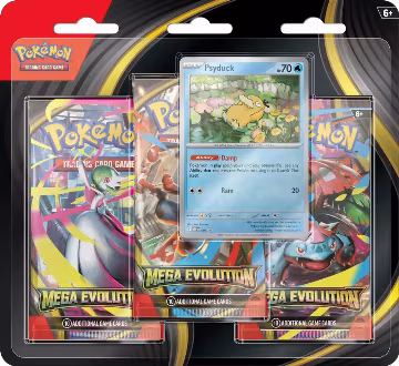 Mega Evolution 3 Pack Blister [Psyduck], Mega Evolution — Pokémon sealed product price
