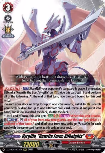 Vyrgilla, "Rewrite Form: Alfknights" (DZ-SS08/007EN), DZ-SS08: Festival Booster 2025 — Vanguard card price