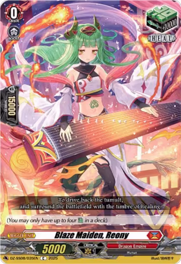 Blaze Maiden, Reony (DZ-SS08/035EN), DZ-SS08: Festival Booster 2025 — Vanguard card price
