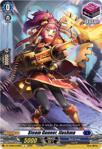 Steam Gunner, Ilushma (DZ-SS08/038EN), DZ-SS08: Festival Booster 2025 — Vanguard card price