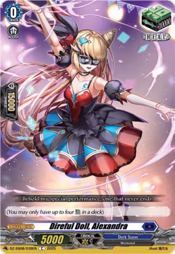 Direful Doll, Alexandra (DZ-SS08/039EN), DZ-SS08: Festival Booster 2025 — Vanguard card price
