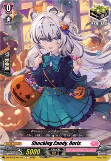 Shocking Candy, Ouris (DZ-SS08/054EN), DZ-SS08: Festival Booster 2025 — Vanguard card price