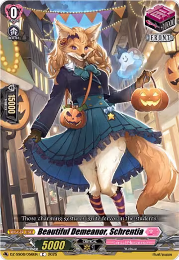 Beautiful Demeanor, Schrentia (DZ-SS08/056EN), DZ-SS08: Festival Booster 2025 — Vanguard card price