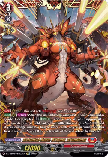 Astonish Blaze Dragon, Arumdeas (FFR) (DZ-SS08/FFR02EN), DZ-SS08: Festival Booster 2025 — Vanguard card price