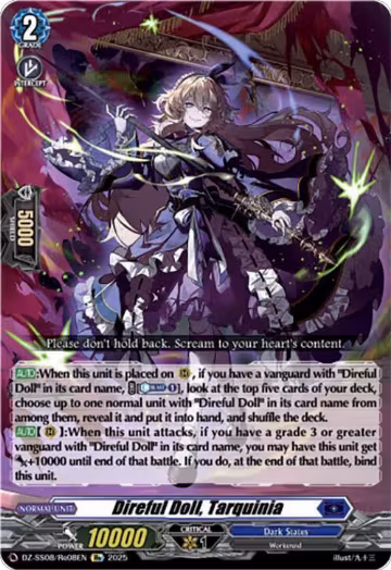 Direful Doll, Tarquinia (DZ-SS08/Re08EN), DZ-SS08: Festival Booster 2025 — Vanguard card price