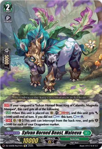 Sylvan Horned Beast, Maleeva (DZ-SS08/Re27EN), DZ-SS08: Festival Booster 2025 — Vanguard card price