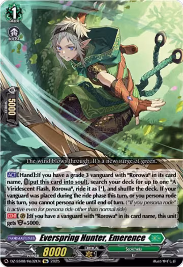 Everspring Hunter, Emerence (DZ-SS08/Re32EN), DZ-SS08: Festival Booster 2025 — Vanguard card price