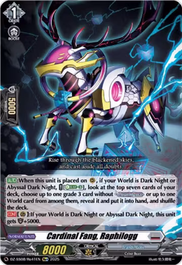 Cardinal Fang, Raphilogg (Re+) (DZ-SS08/Re41EN), DZ-SS08: Festival Booster 2025 — Vanguard card price