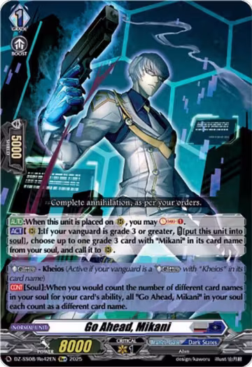 Go Ahead, Mikani (Re+) (DZ-SS08/Re42EN), DZ-SS08: Festival Booster 2025 — Vanguard card price
