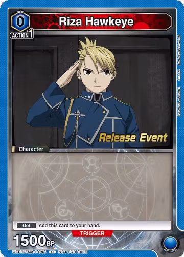 Riza Hawkeye (048) (UEPR/FMA-1-048), FULLMETAL ALCHEMIST Release Event Cards — Union Arena card price