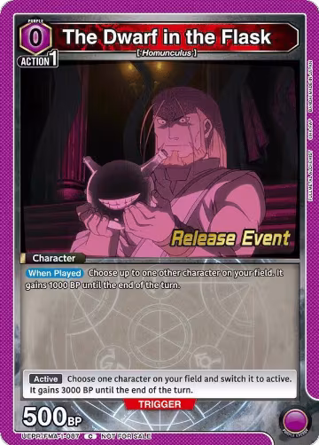 The Dwarf in the Flask (UEPR/FMA-1-087), FULLMETAL ALCHEMIST Release Event Cards — Union Arena card price