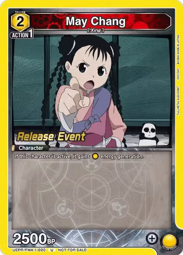 May Chang (020) (UEPR/FMA-1-020), FULLMETAL ALCHEMIST Release Event Cards — Union Arena card price